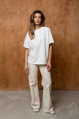 T-SHIRT BASIC BOPOCO OVERSIZE BIAŁY image 1