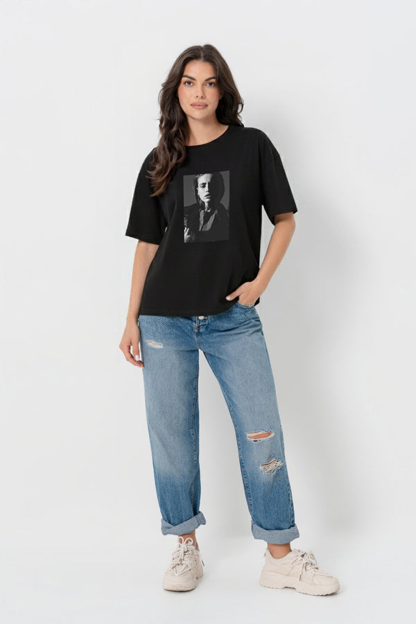 T-SHIRT BOPOCO WOMAN CZARNY image 0