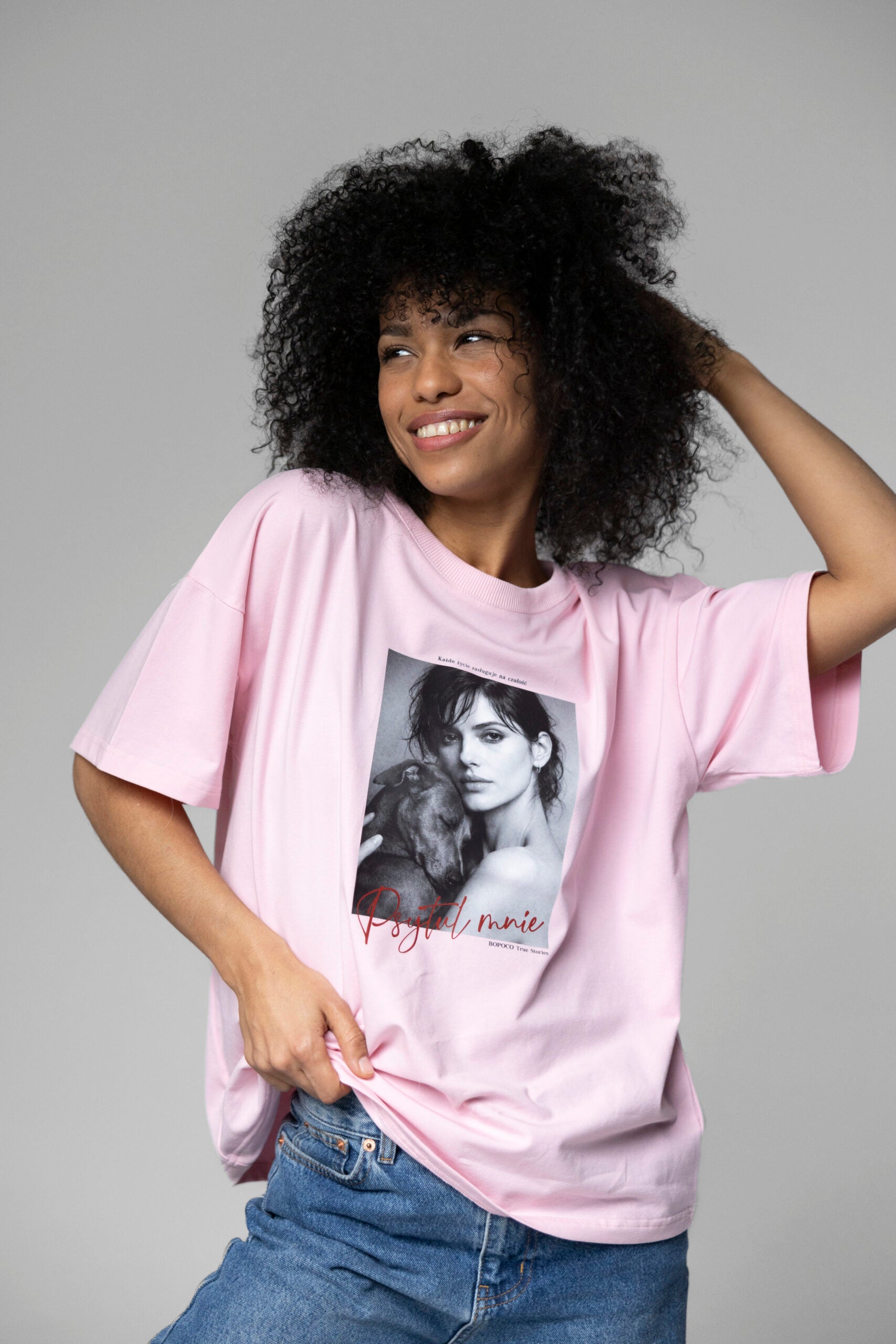 T-SHIRT PSYTUL MNIE RÓŻOWY image 0
