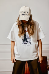 T-SHIRT FEELING ŚMIETANA image 1
