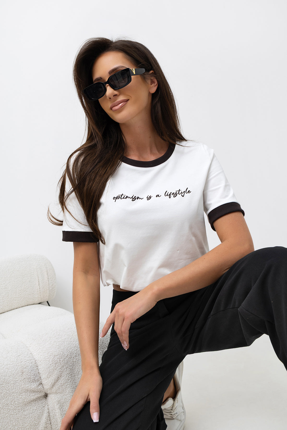T-SHIRT Z LAMÓWKĄ ESPRESSO image 1