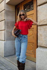 T-SHIRT NOE CZERWONY