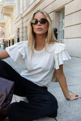 T-SHIRT NOE ŚMIETANKOWY