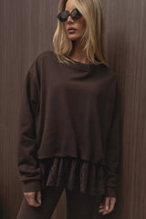 BLUZA KEILA BRĄZOWA