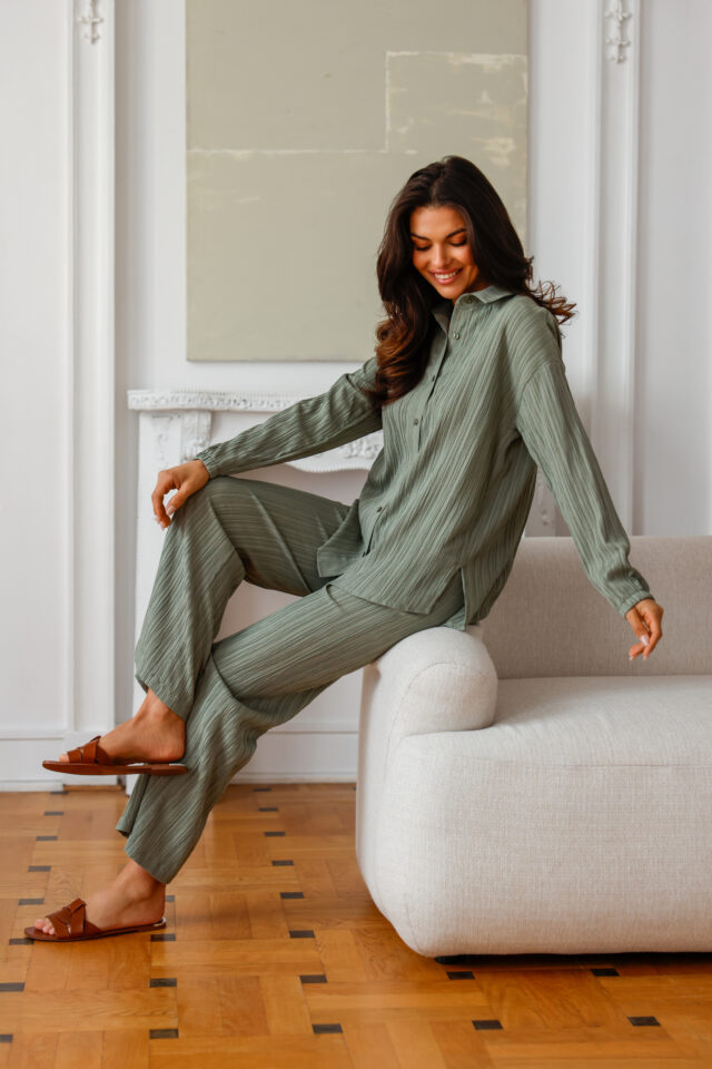 SPODNIE LIZZY KHAKI - obrazek 2