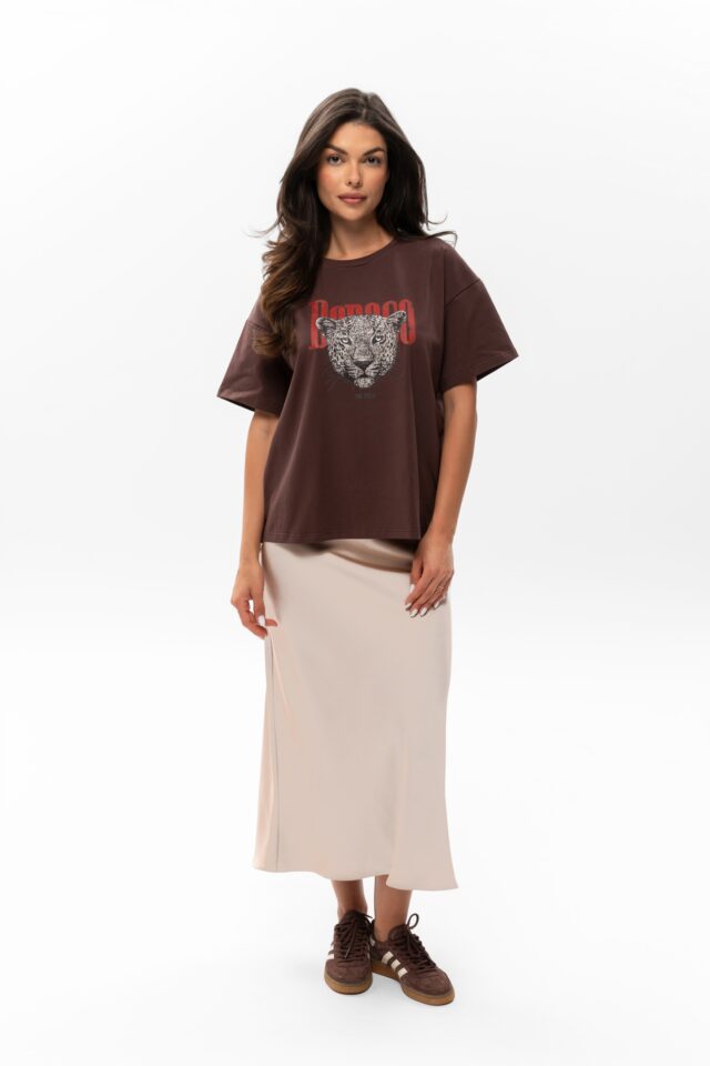 T-SHIRT BOPOCO GEPARD BRĄZOWY - obrazek 2