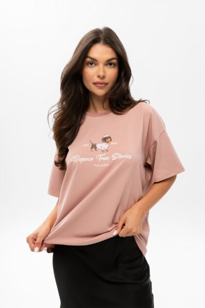 T-SHIRT BOPOCO JAMNIK RÓŻOWY