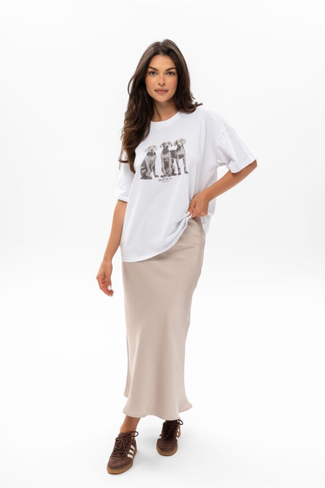 T-SHIRT BOPOCO PSY BIAŁY - obrazek 2