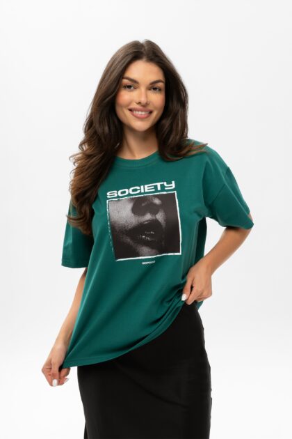 T-SHIRT BOPOCO SOCIETY ZIELONY