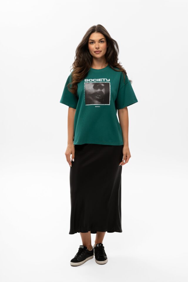 T-SHIRT BOPOCO SOCIETY ZIELONY - obrazek 2