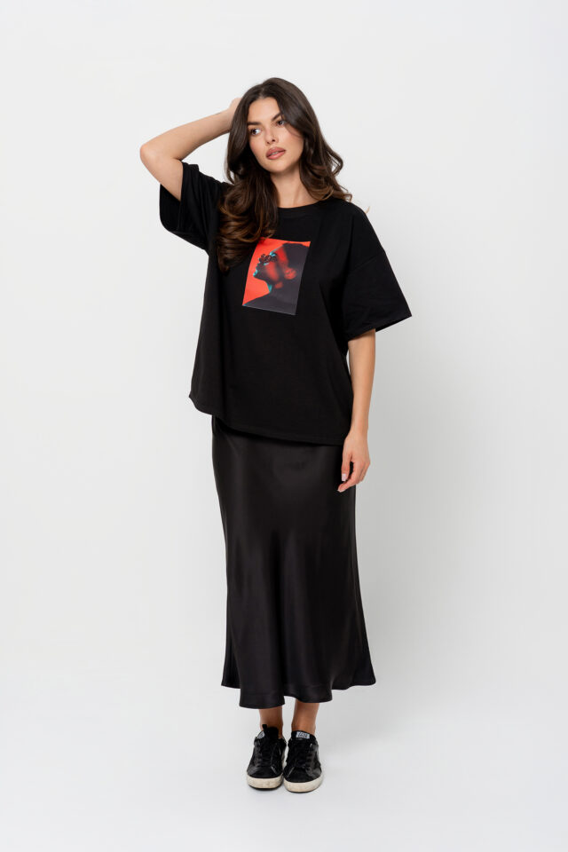 T-SHIRT BOPOCO KOBIETA 02 CZARNY - obrazek 2