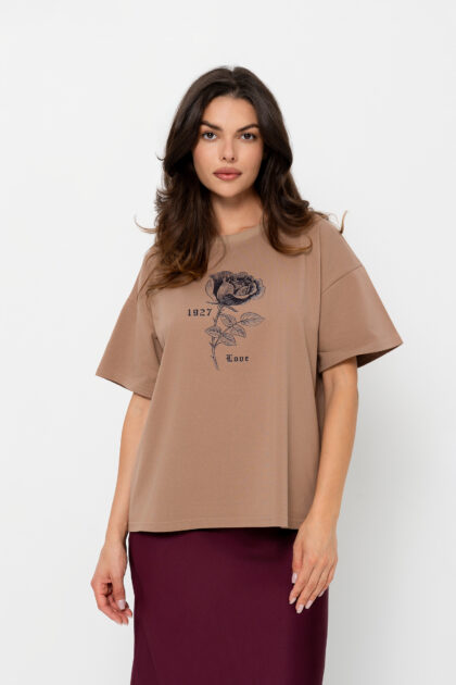 T-SHIRT BOPOCO RÓŻA TOFFI