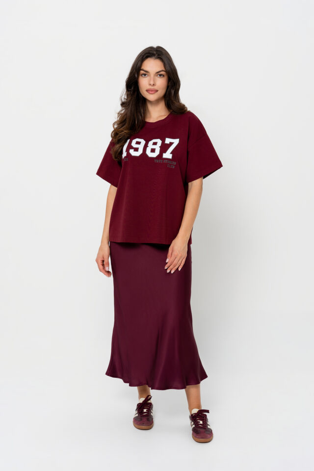 T-SHIRT BOPOCO 1987 BORDOWY - obrazek 2