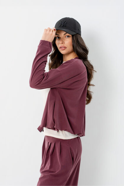 BLUZA SARA BORDOWA