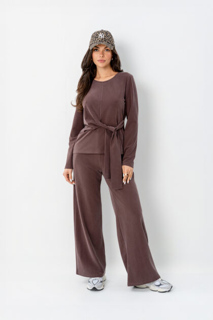 SPODNIE TAYLOR BRĄZOWE