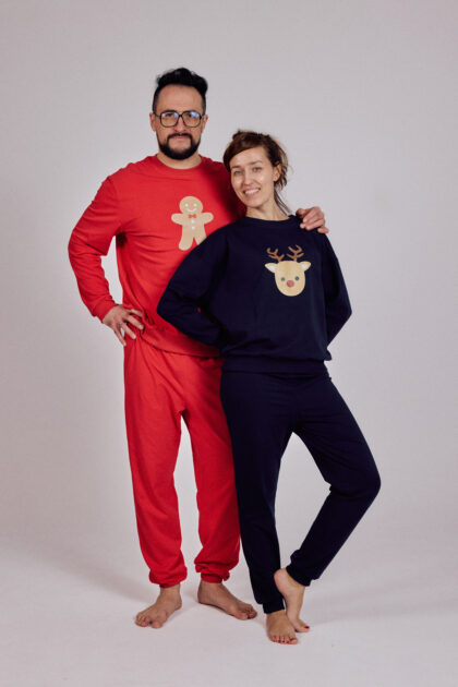 Piżama damska RENIFER granatowa