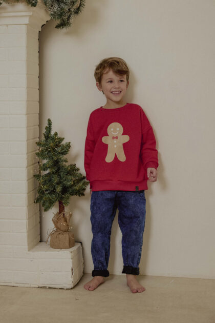 Bluza dziecięca CIASTEK czerwona