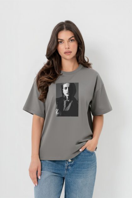 T-SHIRT BOPOCO WOMAN SZARY