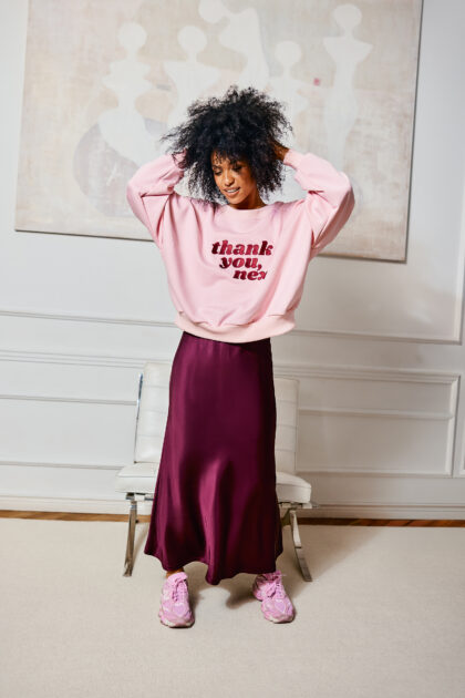 SPÓDNICA SATYNOWA BORDOWA