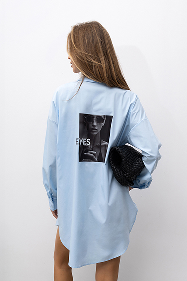 KOSZULA WENDY NIEBIESKA