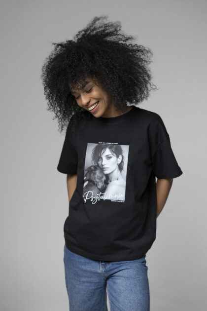 T-SHIRT PSYTUL MNIE CZARNY