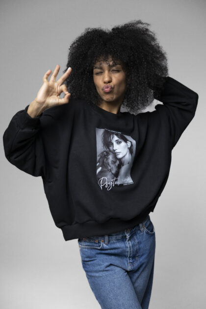 BLUZA PSYTUL MNIE CZARNA