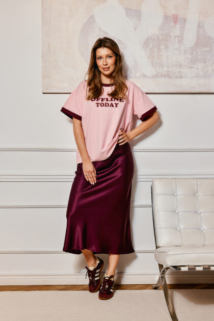 T-SHIRT OFFLINE TODAY RÓŻOWY