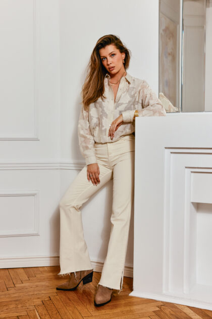 KOSZULA ROSELLE ŚMIETANKOWA