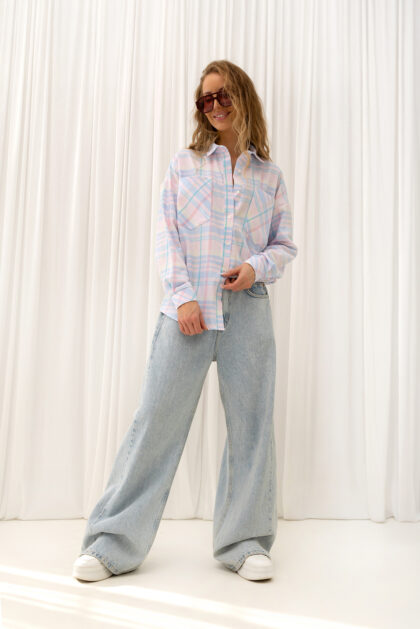 KOSZULA AMARA BŁĘKITNA