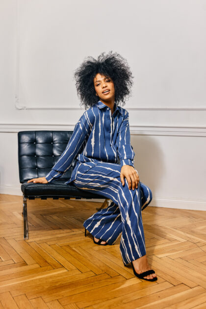 KOSZULA NADIA NIEBIESKA