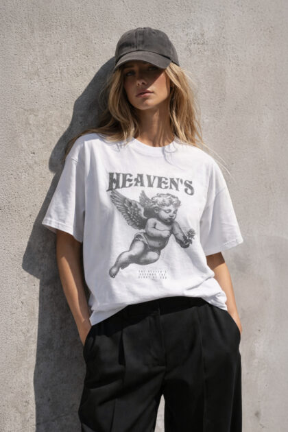 T-SHIRT ANGEL BIAŁY