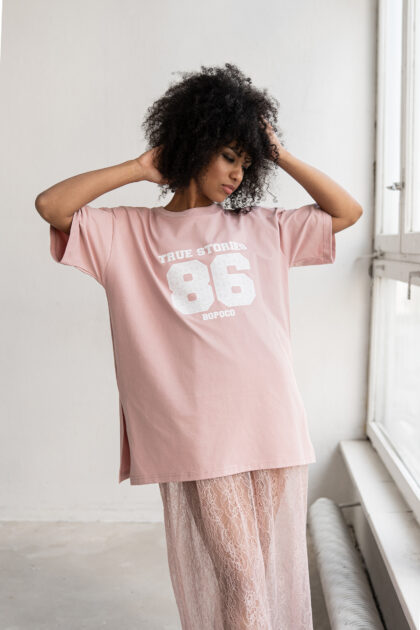 T-SHIRT OLIA RÓŻOWY