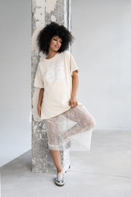 T-SHIRT OLIA WANILIOWY