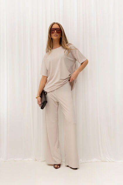 SPODNIE RINA KREMOWE