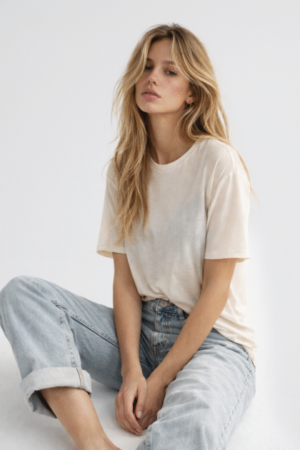 T-SHIRT MONA WANILIOWY