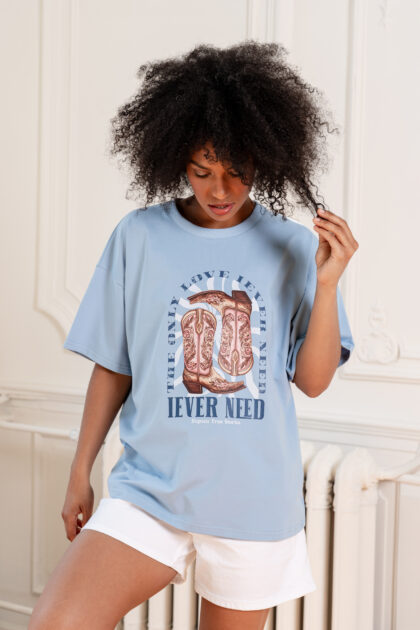 T-SHIRT ARIZONA NIEBIESKI